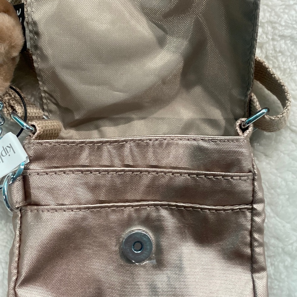 🐒🆕Kipling - Tissy Phone Case Crossbody, Quartz Metallic - Picture 7 of 7